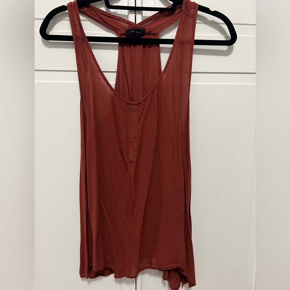 Rust color tank top